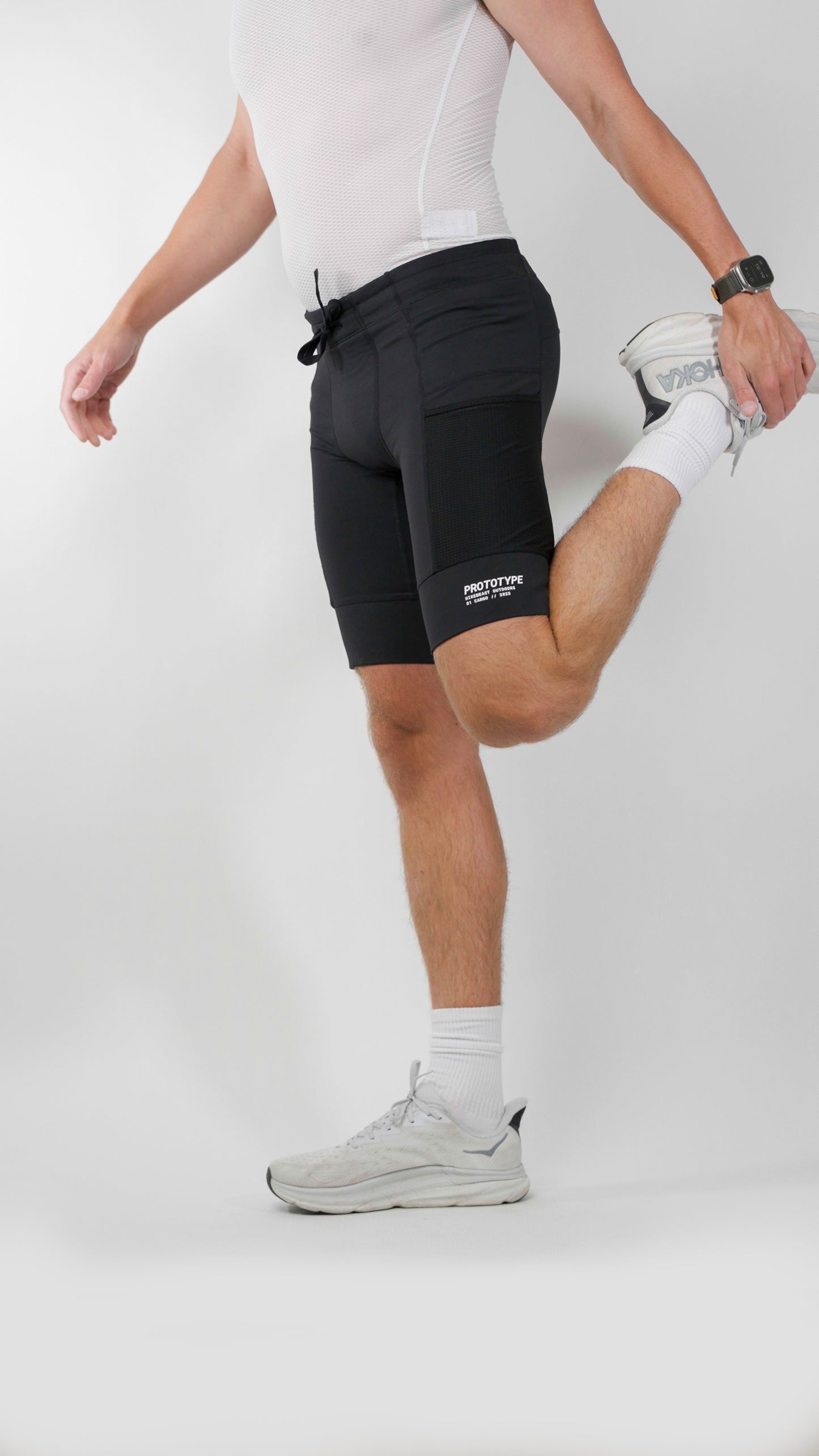 Cargo Half Tights - Black