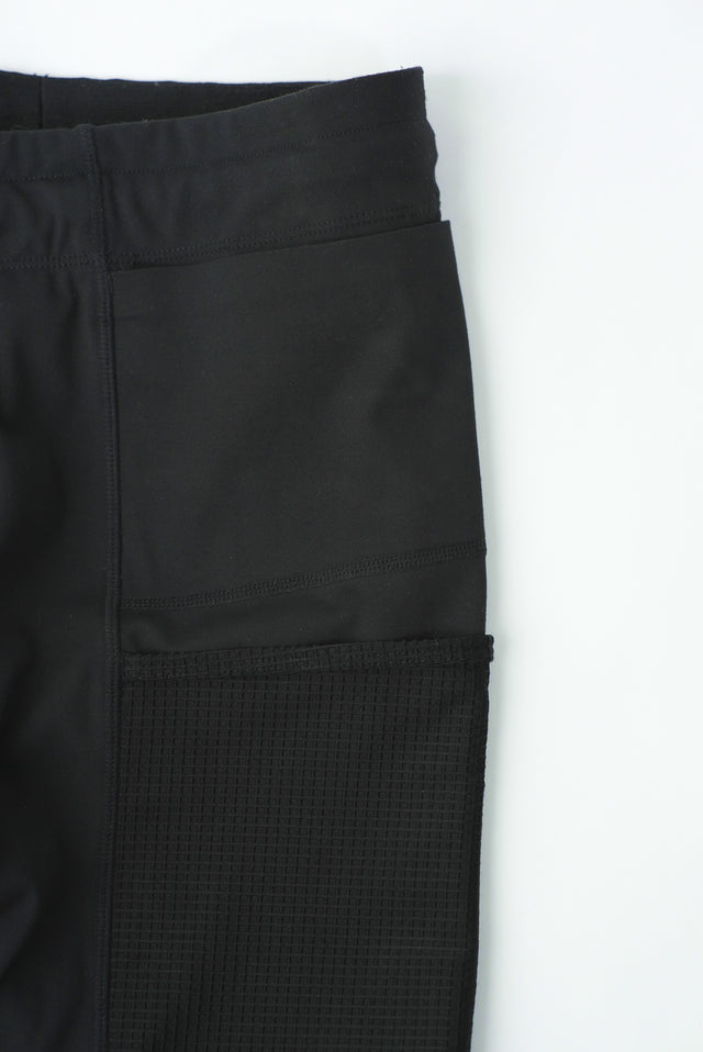 Cargo Half Tights - Black